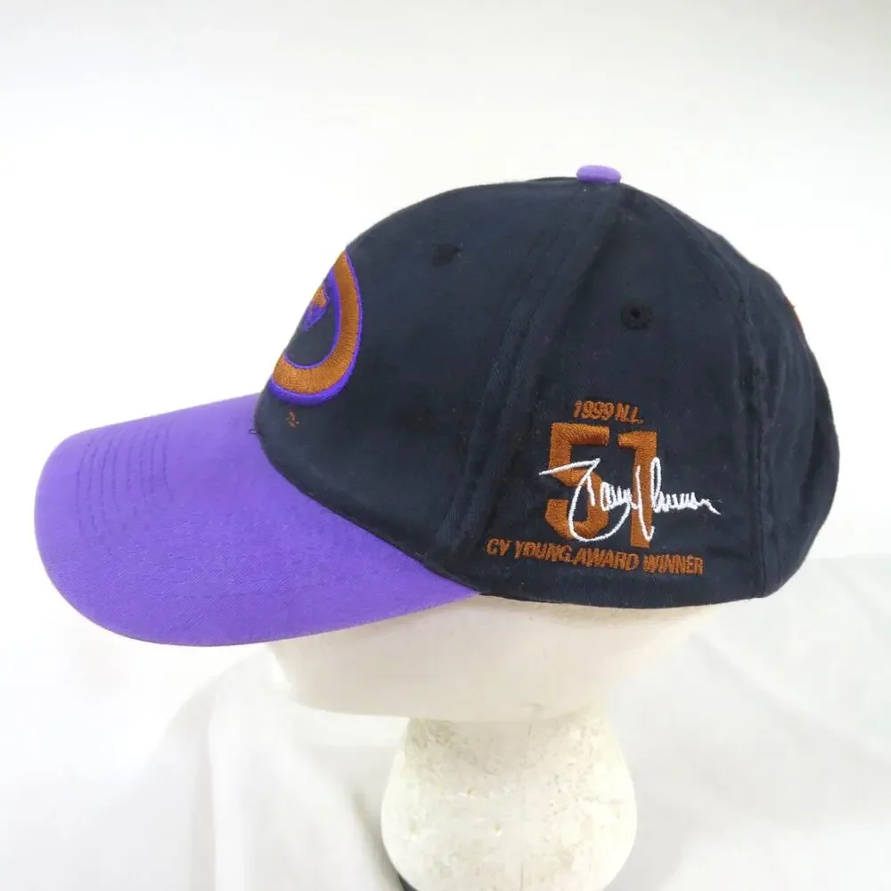Arizona Diamondbacks Hat #51 Randy Johnson Embroidered Purple-Black Snapback